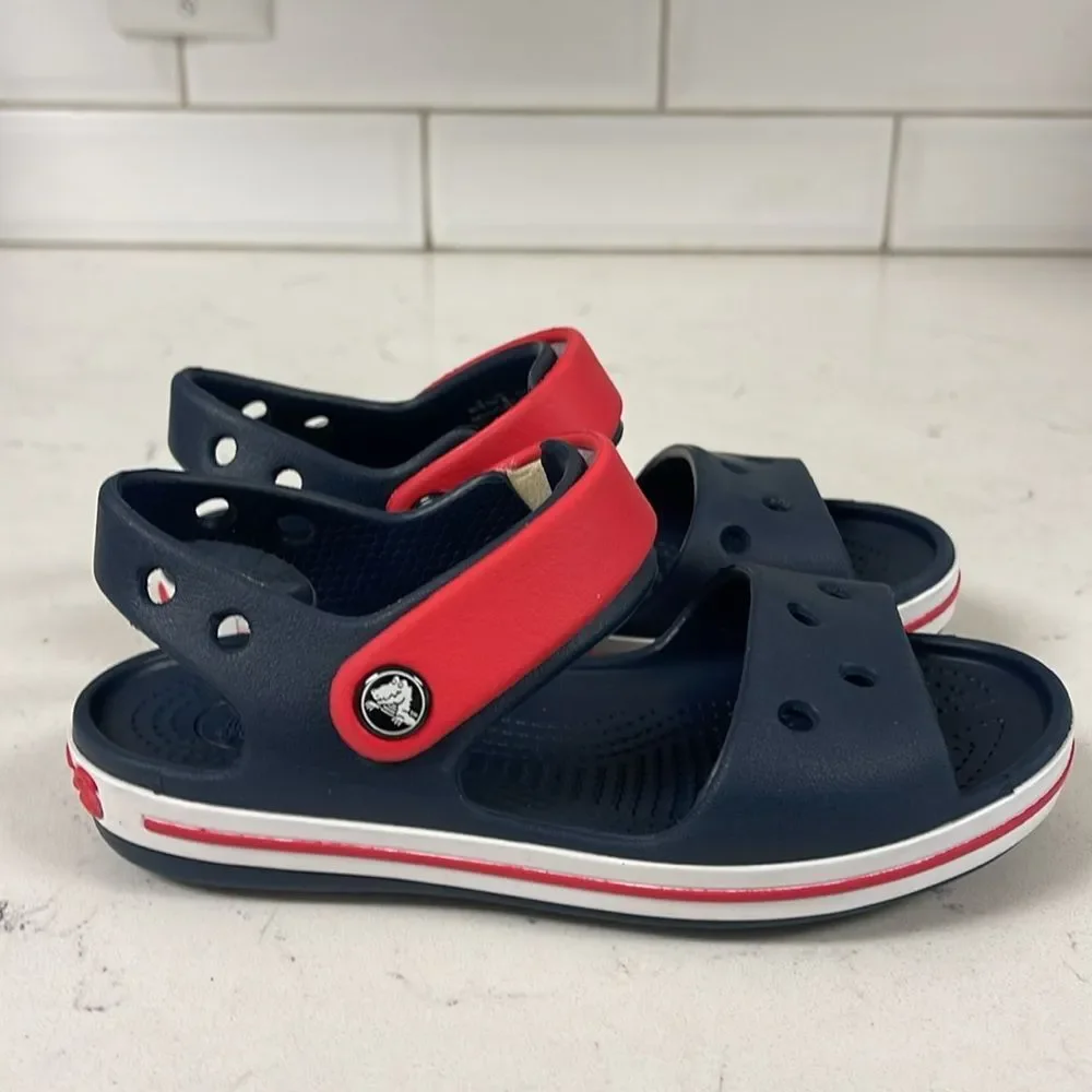 Toddler Crocband™ Cruiser Sandal Sandals Navy / Varsity Red Size 11